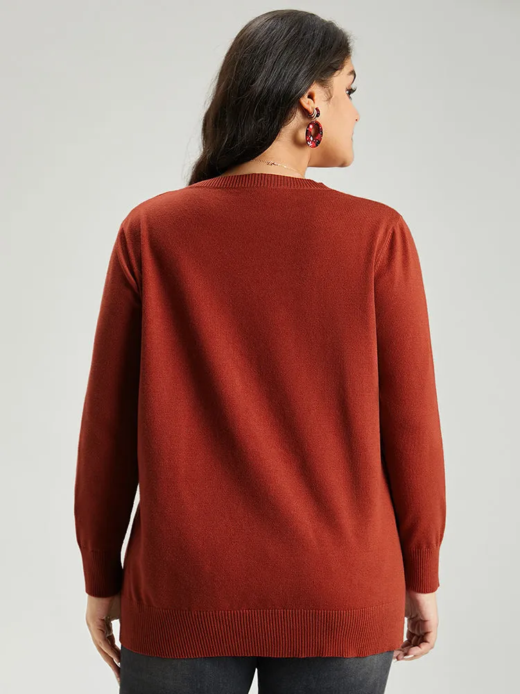 Anti-Pilling Christmas Trees & Elk Print Pullover sold by Bloomchic product image thumbnail 2