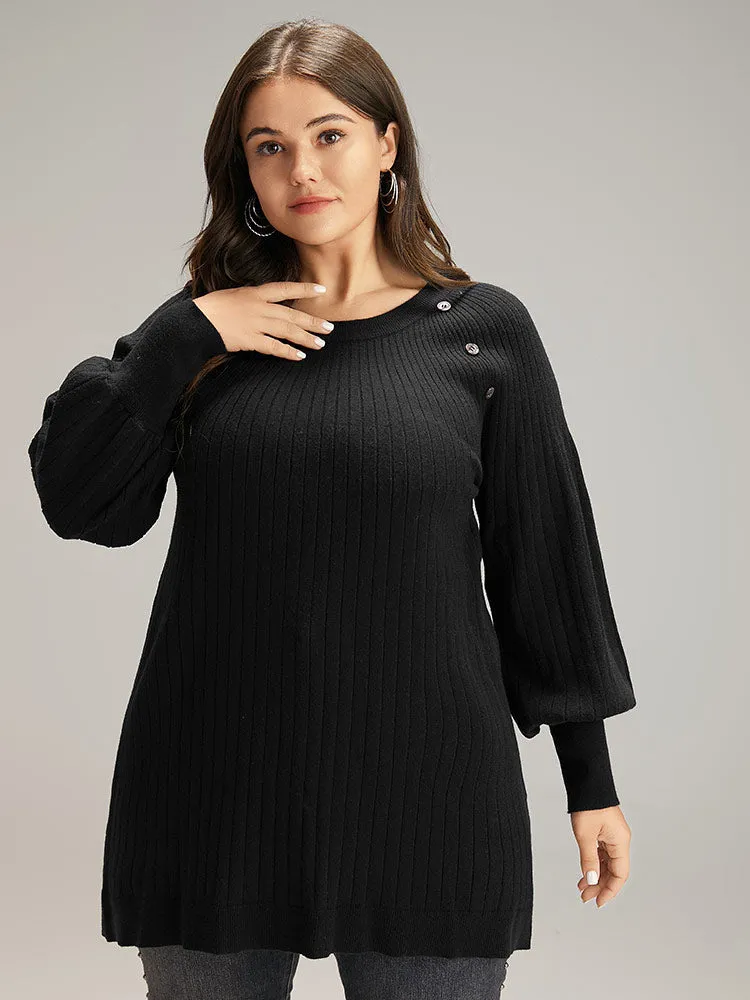 Supersoft Essentials Anti-Pilling Button Detail Pullover sold by Bloomchic product image thumbnail 4