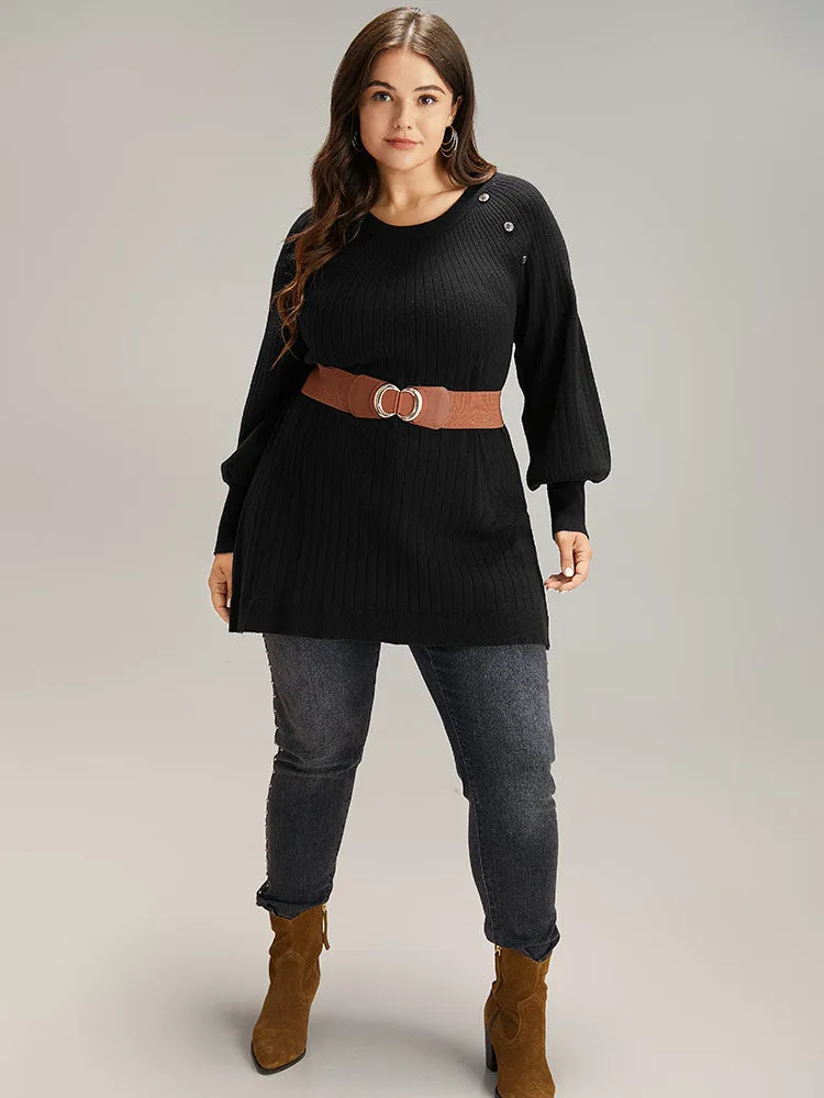 Supersoft Essentials Anti-Pilling Button Detail Pullover sold by Bloomchic product image thumbnail 5