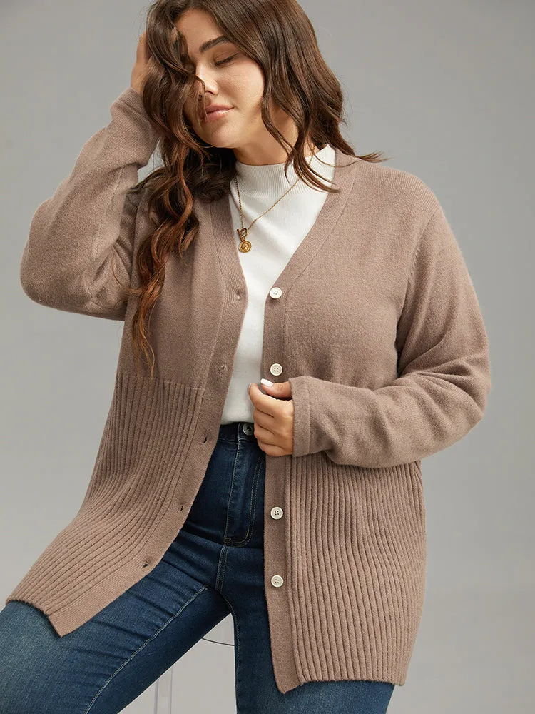 Supersoft Essentials Plain Button Up Texture Cardigan sold by Bloomchic product image thumbnail 3