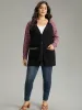 Heather Patchwork Raglan Sleeve Pocket Cardigan sold by Bloomchic