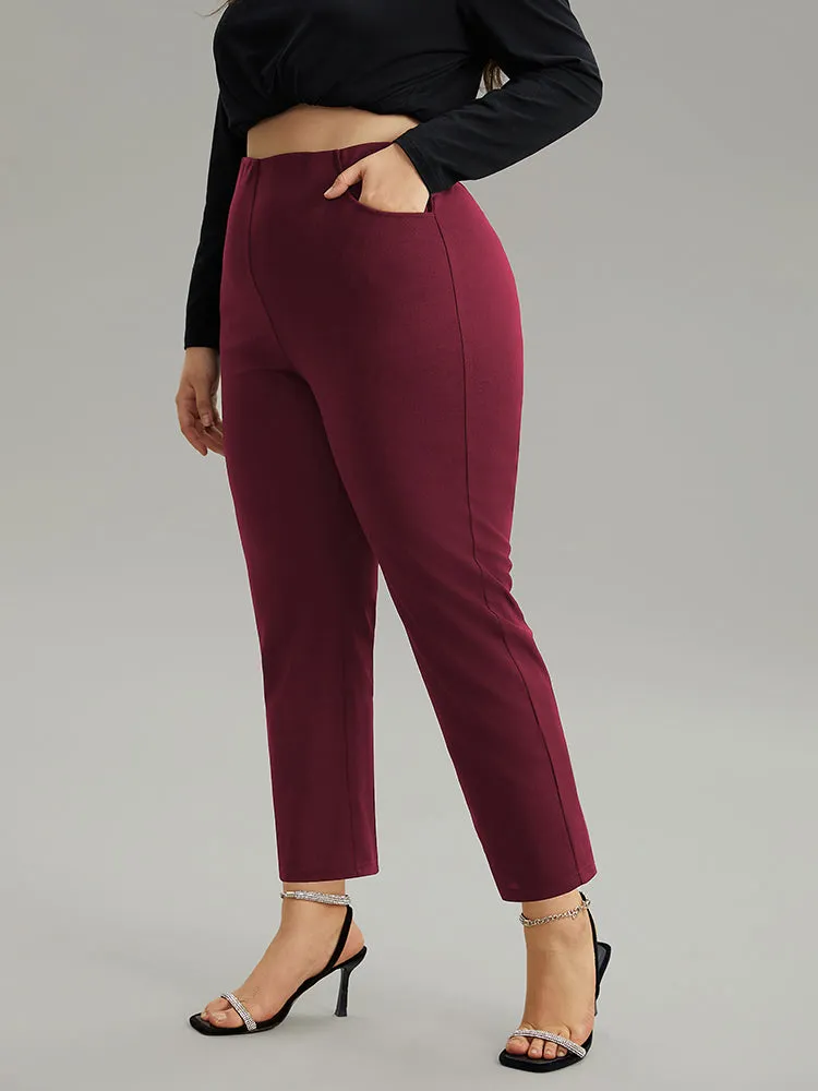 Plain Pocket Bodycon Ankle Pants sold by Bloomchic product image thumbnail 2