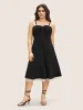 Organza Patchwork Button Detail Cami Dress sold by Bloomchic