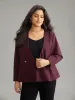 Plain Deep V Neck Buckle Detail Blazer sold by Bloomchic