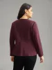 Plain Deep V Neck Buckle Detail Blazer sold by Bloomchic