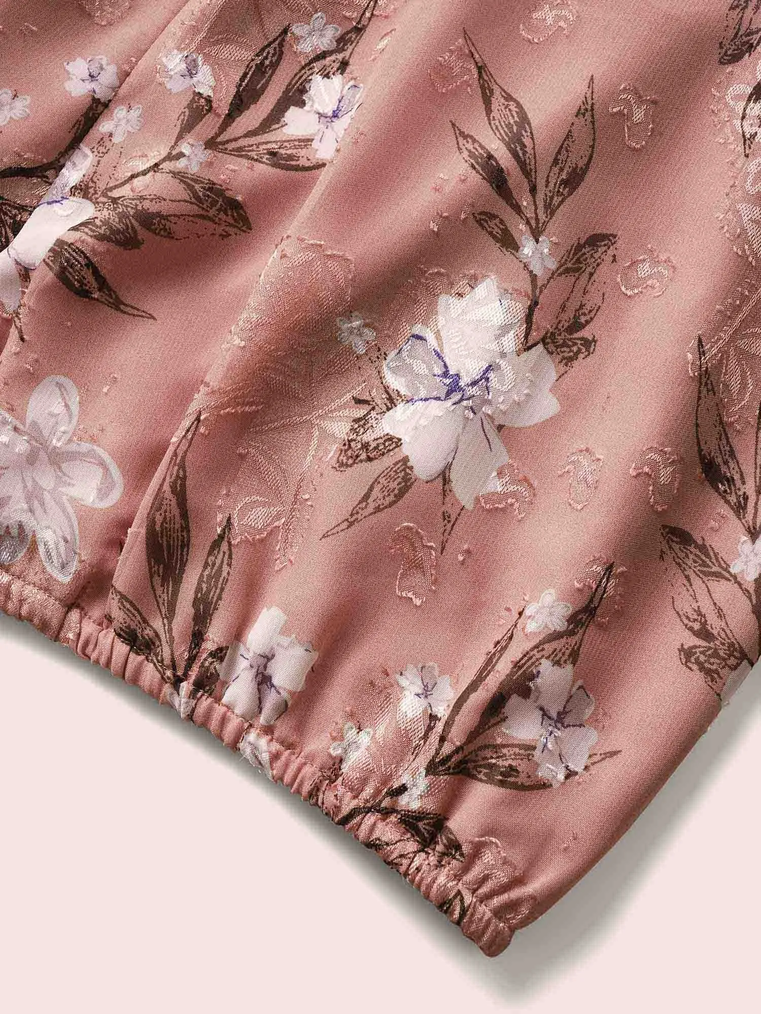 Chiffon Floral Overlap Collar Blouse sold by Bloomchic product image thumbnail 5