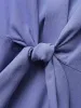Plain Wrap Ruffle Sleeve Tie Knot Blouse sold by Bloomchic