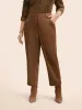 Stretch Twill Slim-Fit Straight Pants sold by Bloomchic