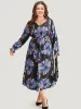 Floral Print Flutter Trim Dress sold by Bloomchic