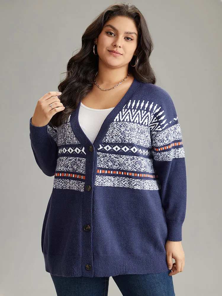 Anti-Pilling Bandana Print Open Front Cardigan sold by Bloomchic product image thumbnail 3