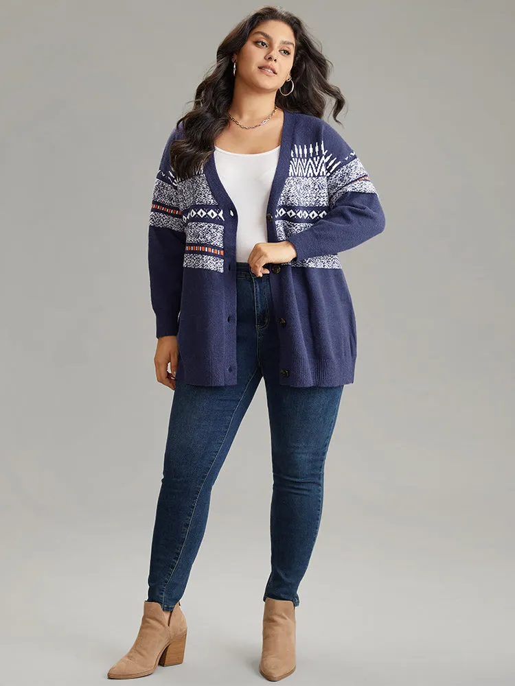 Anti-Pilling Bandana Print Open Front Cardigan sold by Bloomchic product image thumbnail 4