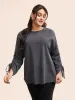 Vintage Drawstring Drop Shoulder T-shirt sold by Bloomchic