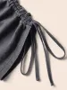 Vintage Drawstring Drop Shoulder T-shirt sold by Bloomchic