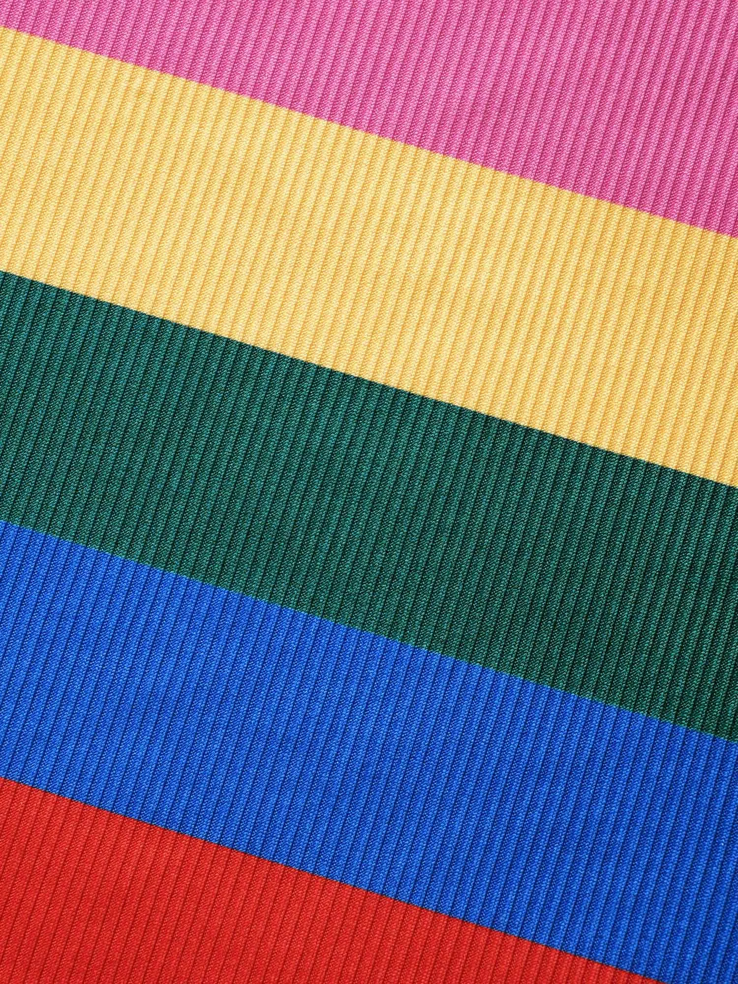 One Shoulder Neck Rainbow Frill Trim T-shirt sold by Bloomchic product image thumbnail 5