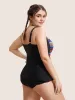 Colored Striped Gathered Twist Front Swim Top sold by Bloomchic