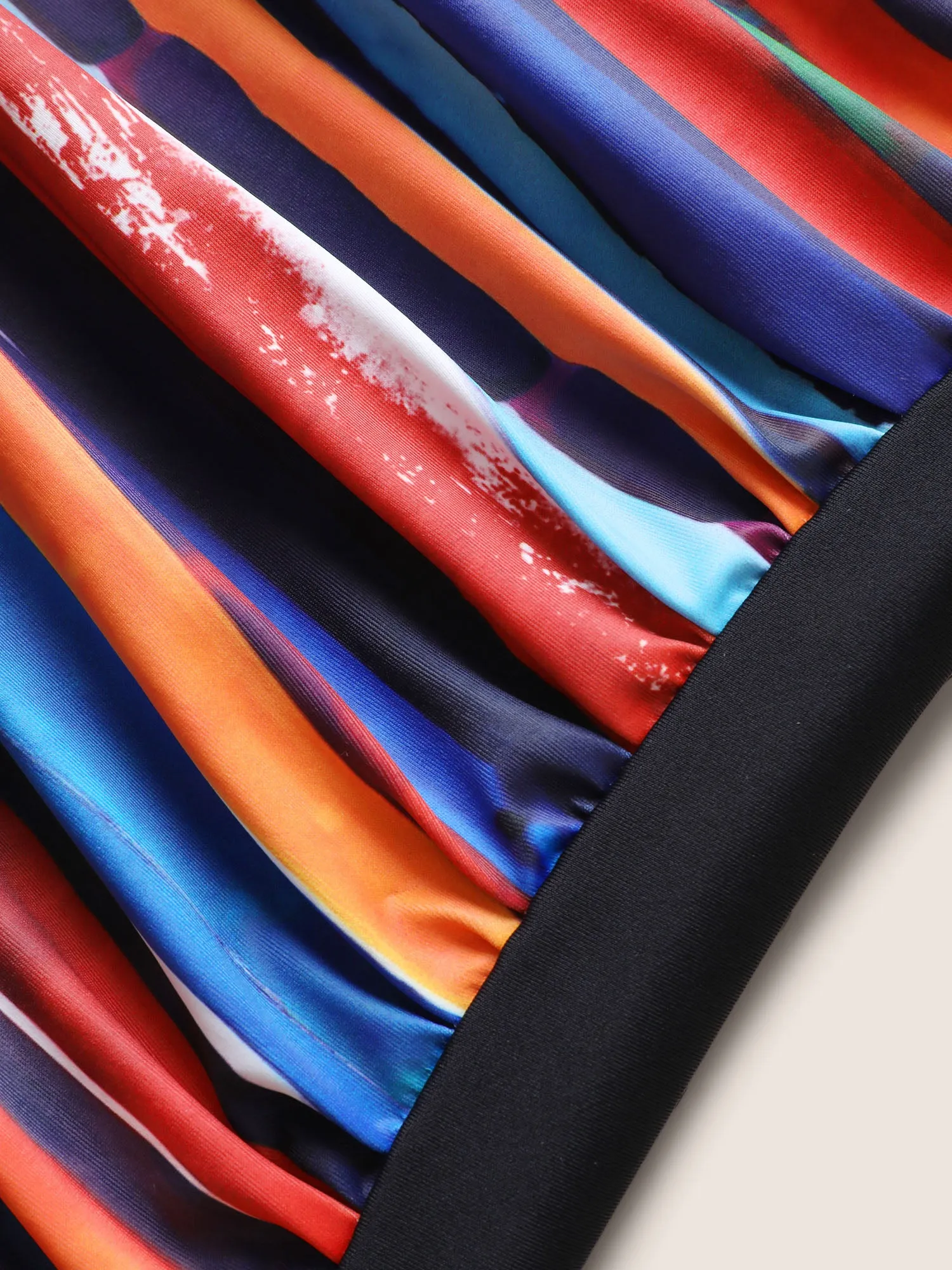 Colored Striped Gathered Twist Front Swim Top sold by Bloomchic product image thumbnail 5