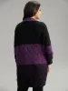 Colorblock Heather Open Front Tunic Cardigan sold by Bloomchic