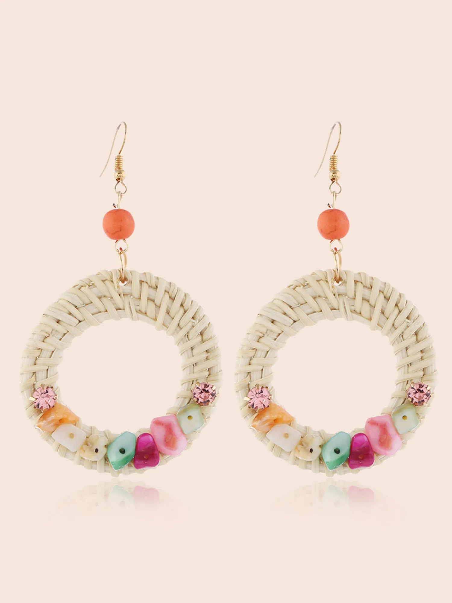 Rattan Grass Zirconium Earrings sold by Bloomchic product image thumbnail 2