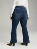 High Rise Flare Jeans With Frayed Hem sold by Bloomchic