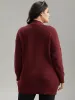 Plisse Plain Button Fly Patched Pocket Cardigan sold by Bloomchic