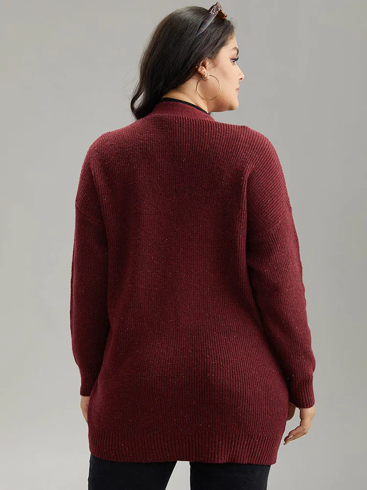 Plisse Plain Button Fly Patched Pocket Cardigan sold by Bloomchic product image thumbnail 3