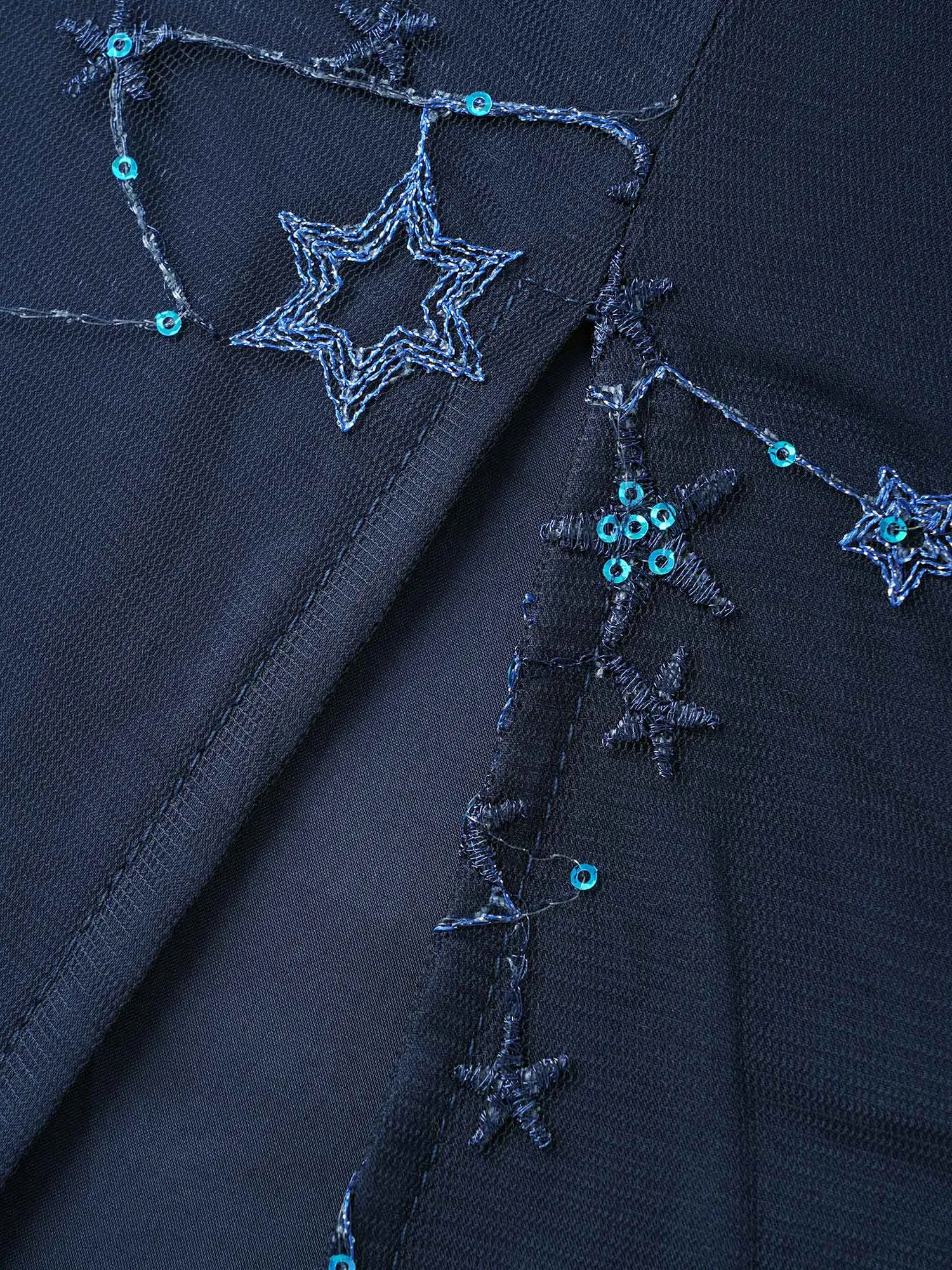 Star Embroidered Mesh Split Hem Dress sold by Bloomchic product image thumbnail 5