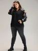 Floral Patchwork Zipper Pocket Bomber Jacket sold by Bloomchic