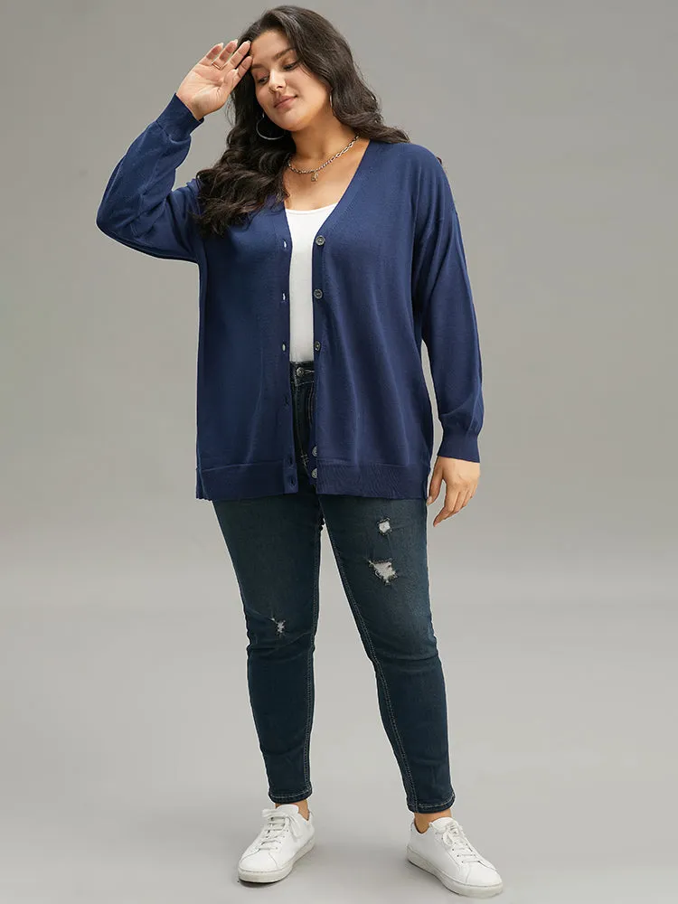 Supersoft Essentials Plain Button Up Elastic Cuffs Cardigan sold by Bloomchic product image thumbnail 5