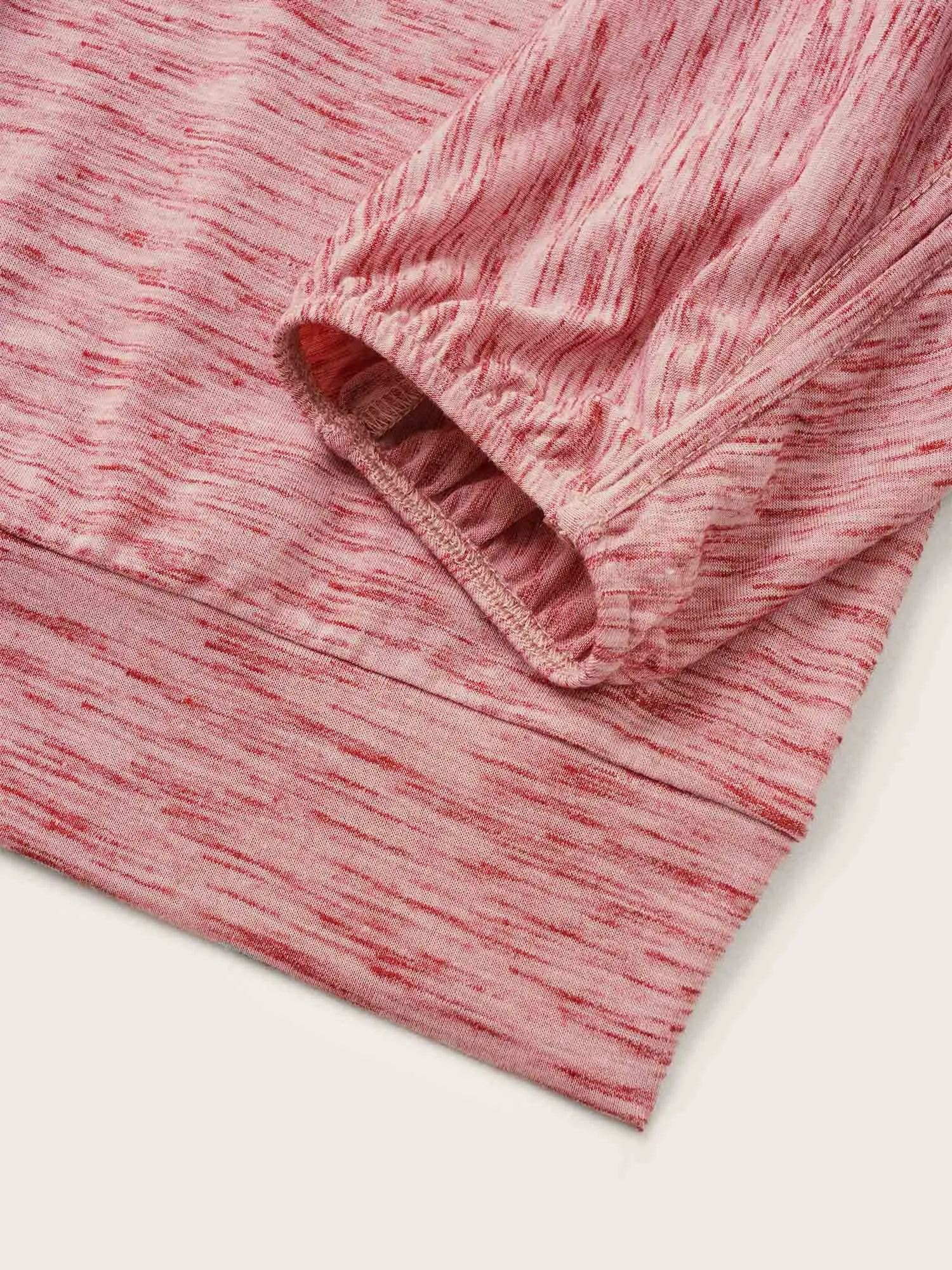 Heather Button Detail Dolman Sleeve T-shirt sold by Bloomchic product image thumbnail 5