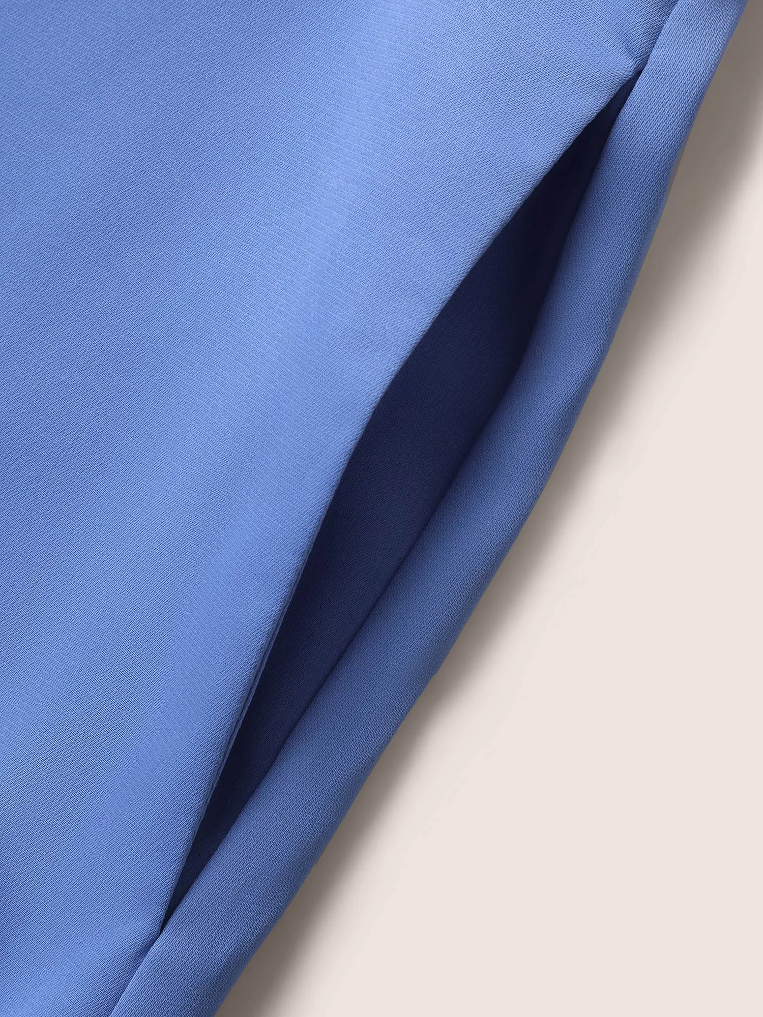 Solid Patchwork Ruffle Hem Midi Dress sold by Bloomchic product image thumbnail 5