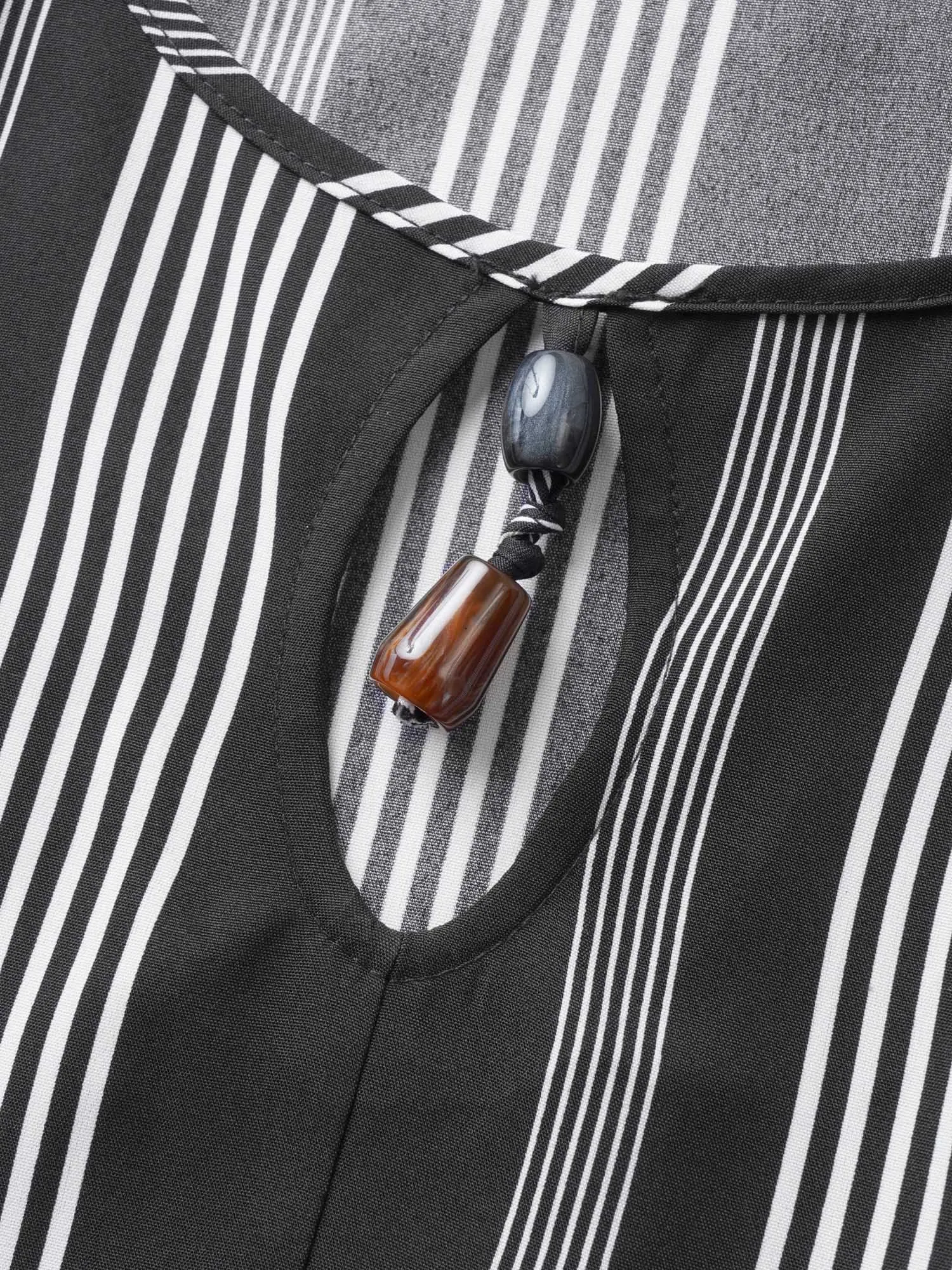 Striped Round Neck Sleeveless Dress sold by Bloomchic product image thumbnail 5