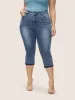 Light Wash Cut Off Pull On Jegging Jeans sold by Bloomchic