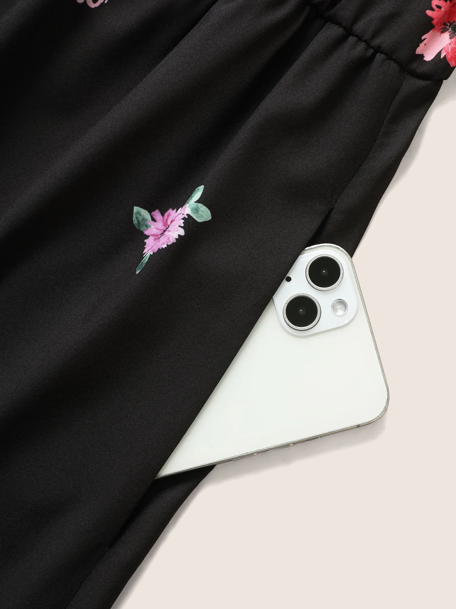 Boho Print V Neck Elastic Waist Dress sold by Bloomchic product image thumbnail 5