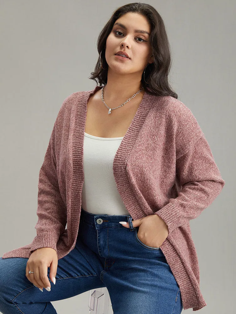 Solid Heather Elastic Cuffs Cardigan sold by Bloomchic product image thumbnail 4