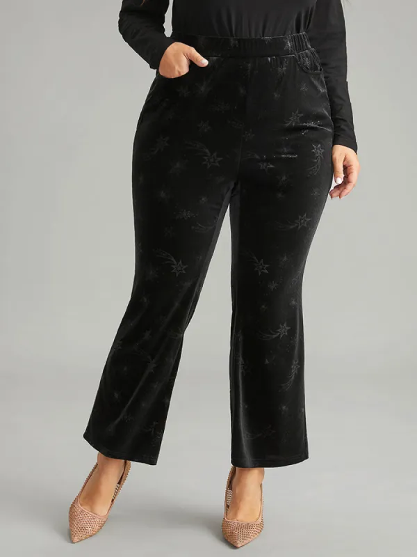 Velvet Star Elastic Waist Pants sold by Bloomchic