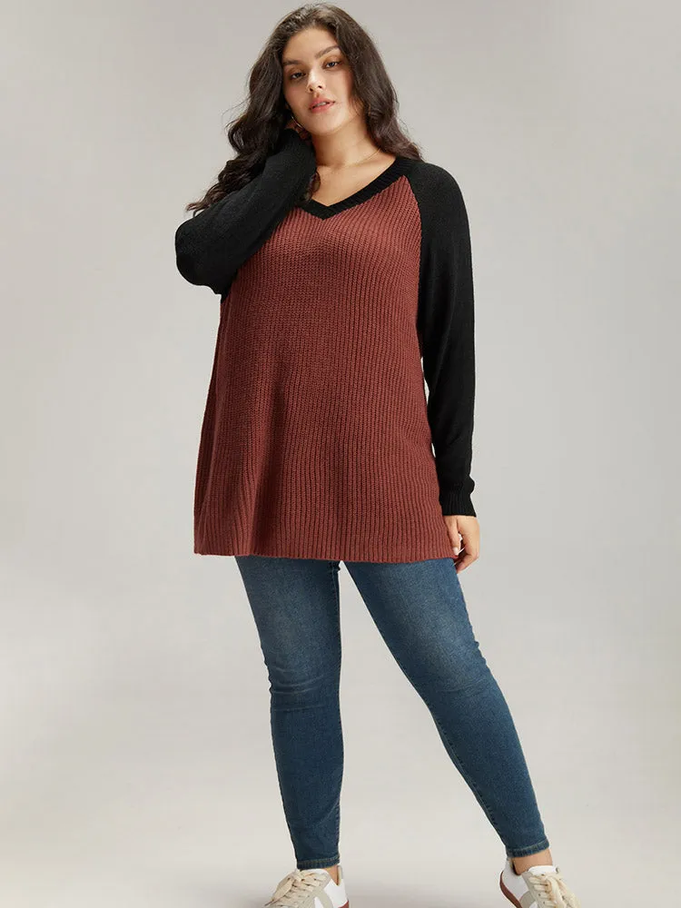 Contrast Raglan Sleeve Plisse Pullover sold by Bloomchic product image thumbnail 5