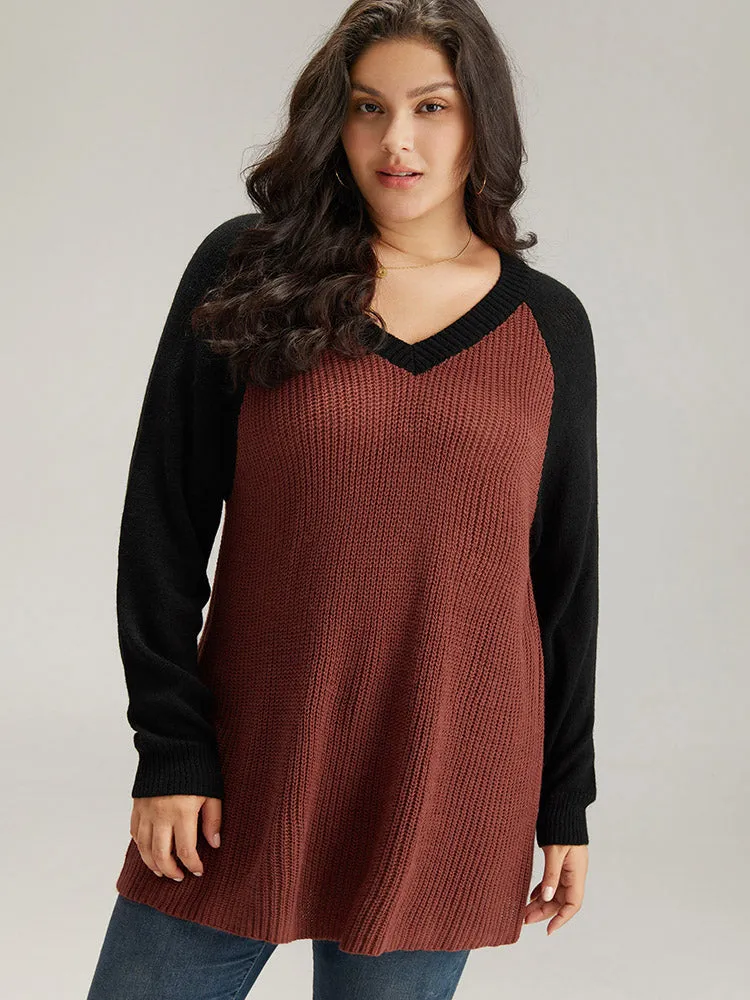 Contrast Raglan Sleeve Plisse Pullover sold by Bloomchic product image thumbnail 3