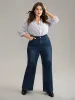 Vintage Dark Wash Wide Leg Jeans sold by Bloomchic
