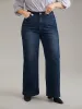 Vintage Dark Wash Wide Leg Jeans sold by Bloomchic