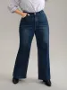 Vintage Dark Wash Wide Leg Jeans sold by Bloomchic
