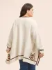 Crochet Floral Patch Pocket Drop Shoulder Cardigan sold by Bloomchic