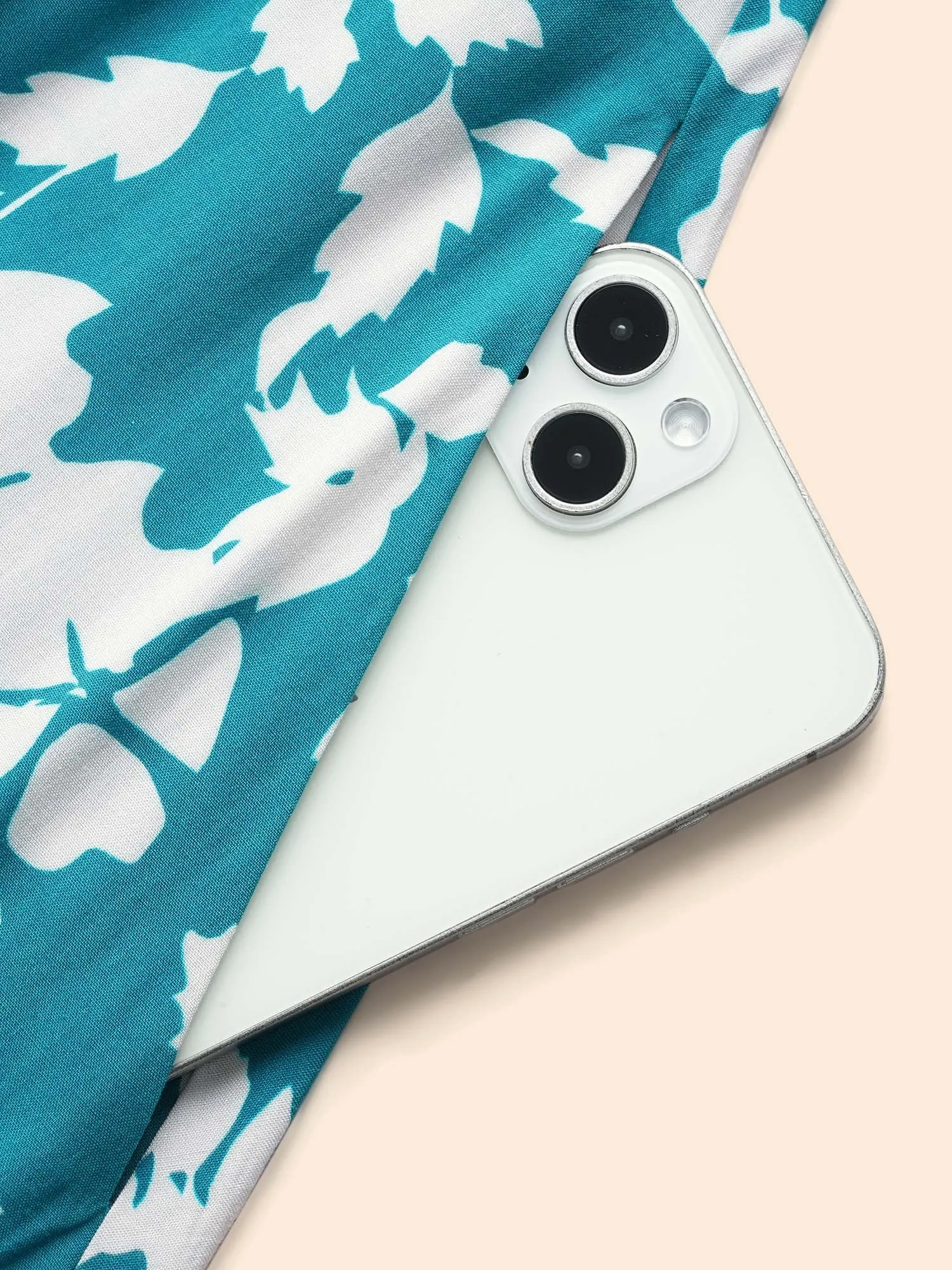 Silhouette Floral Print Shirred Frill Trim Dress sold by Bloomchic product image thumbnail 5