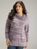 Supersoft Essentials Heather Turtleneck Pullover sold by Bloomchic