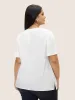 Contrast Trim Pleated Flutter Sleeve Blouse sold by Bloomchic