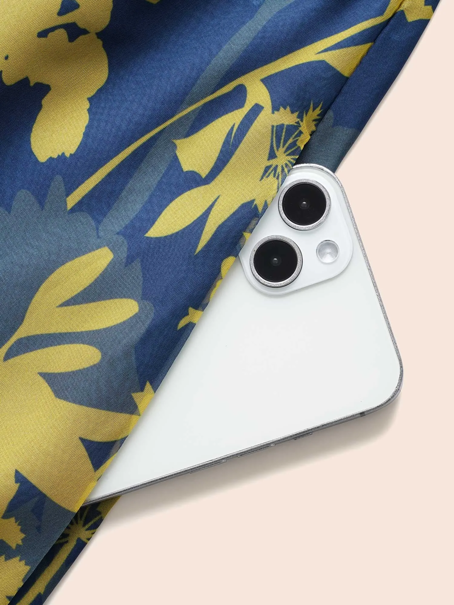 V Neck Silhouette Floral Print Mesh Dress sold by Bloomchic product image thumbnail 5