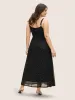 Sequin Mesh Adjustable Straps Belted Maxi Dress sold by Bloomchic