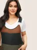 Colorblock Patchwork Patched Pocket Overall Jumpsuit sold by Bloomchic