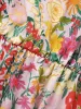 Floral Overlap Collar Belted Asymmetrical Hem Dress sold by Bloomchic