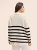 Texture Striped Patch Pocket Cardigan sold by Bloomchic