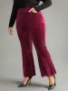 Rhinestone Velvet Polka Dot Flare Leg Pants sold by Bloomchic
